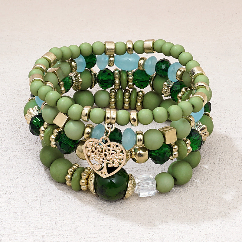 Boho-Chic Brazalete de Perlas Orgánicas