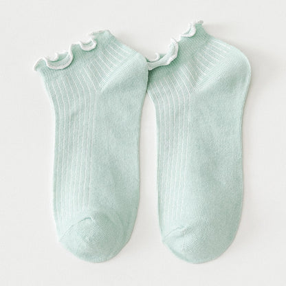Lässige Einfarbige Calcetines de Hilo