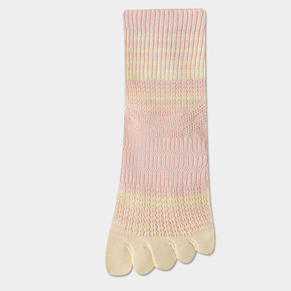 Gestreifte Und Bunte Fünf-Zehen-Calcetines de Hilo