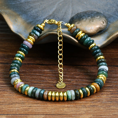 Boho-Brazalete de Perlas Orgánicas