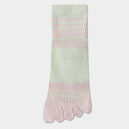 Gestreifte Und Bunte Fünf-Zehen-Calcetines de Hilo