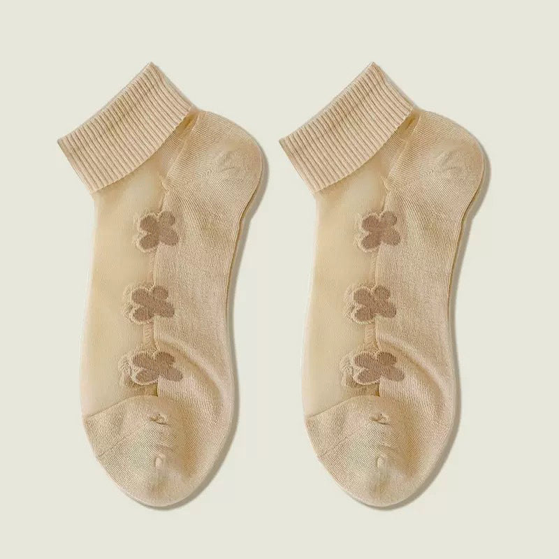 Inspiración Vintage Atmungsaktive Calcetines de Hilo