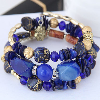 Boho-Brazalete de Perlas Orgánicas