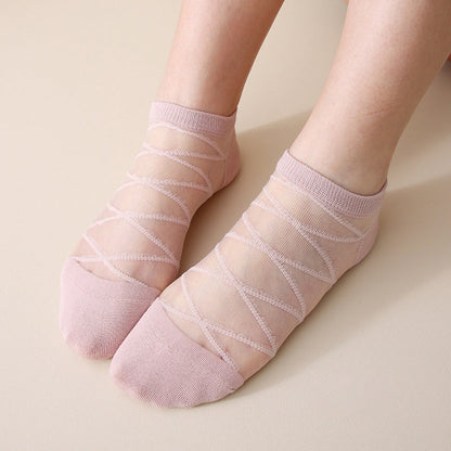 Atmungsaktive Einfarbige Calcetines de Hilo