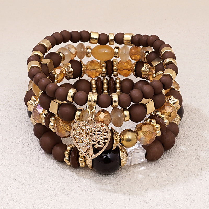 Boho-Chic Brazalete de Perlas Orgánicas