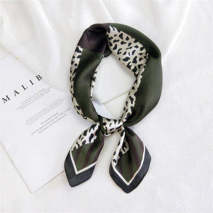 Inspiración Vintage-Foulard de Cachemira con Leopardenmuster