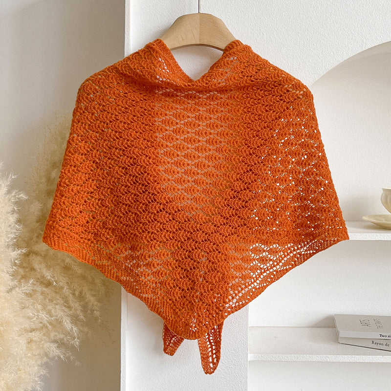 Einfarbiger Durchbrochener Foulard de Cachemira