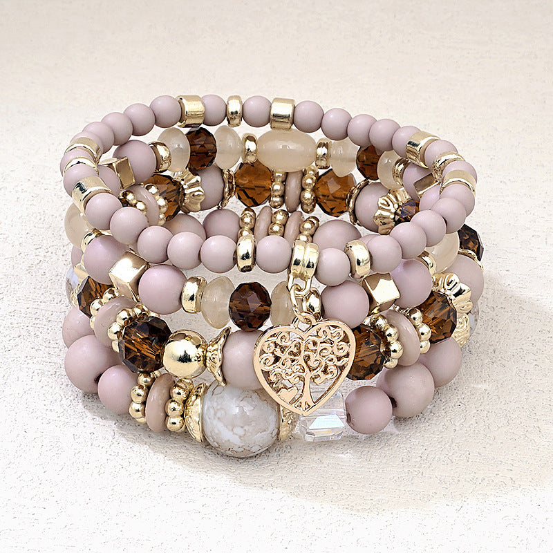 Boho-Chic Brazalete de Perlas Orgánicas