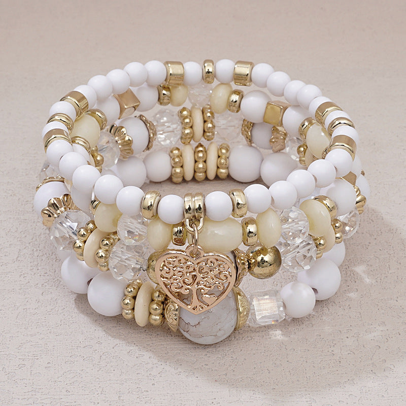 Boho-Chic Brazalete de Perlas Orgánicas