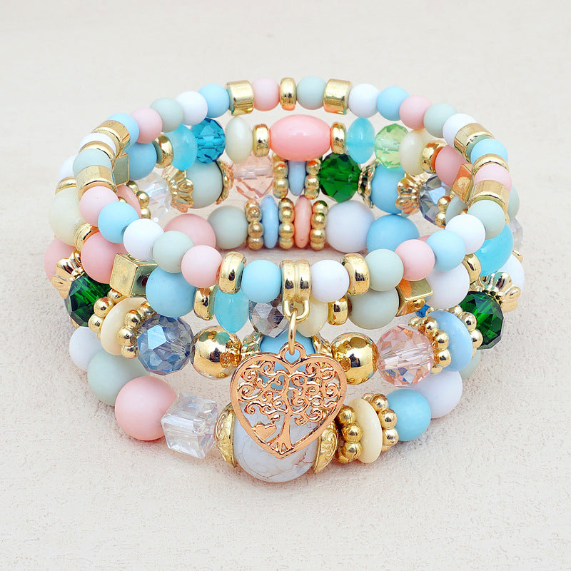 Boho-Chic Brazalete de Perlas Orgánicas
