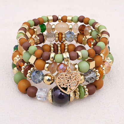 Boho-Chic Brazalete de Perlas Orgánicas
