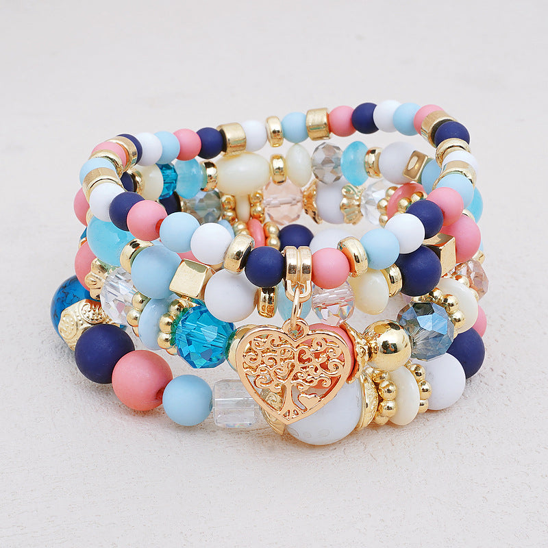 Boho-Chic Brazalete de Perlas Orgánicas