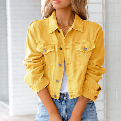 Charlotte Cropped Denim Jacket