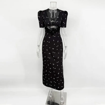 Women’s Hollow Lace Party Dress
