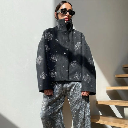 Embroidery Loose Coat