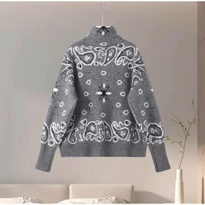 Women’s Jacquard Zip Cardigan