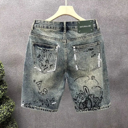 Rogue Cartoon Denim Shorts