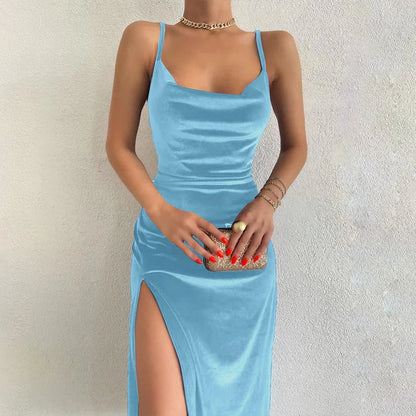 Elegant Velvet Midi Dress