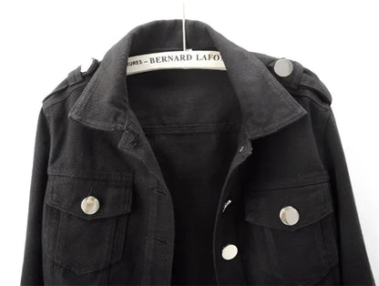 Women’s Army Green Denim Jacket