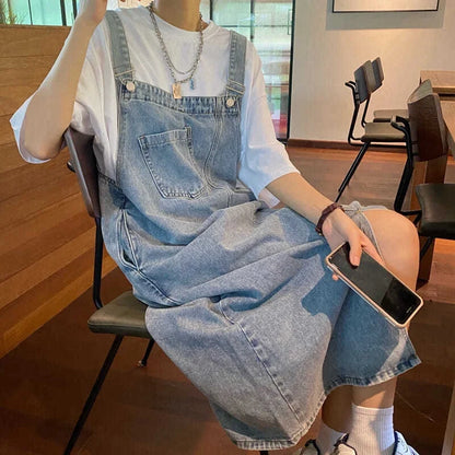 Denim Solid Dress
