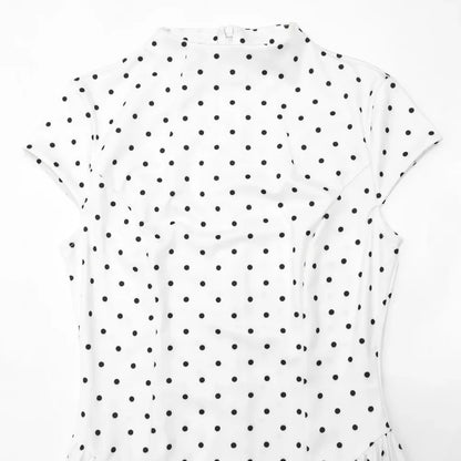 Vintage Polka Dot Maxi Dress