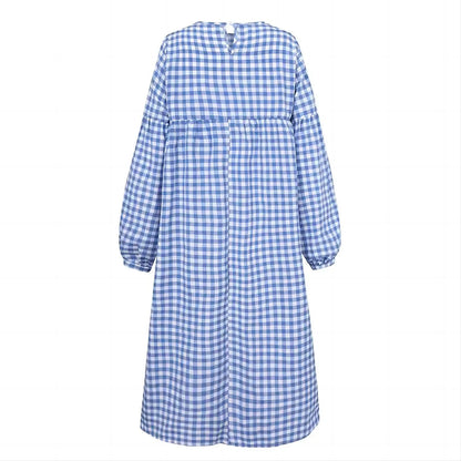 Isla Vintage Check Midi Dress