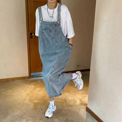 Denim Solid Dress