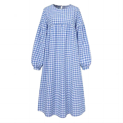 Isla Vintage Check Midi Dress