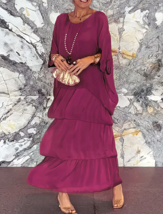 Lara – Elegant Long y Flowing Vestido