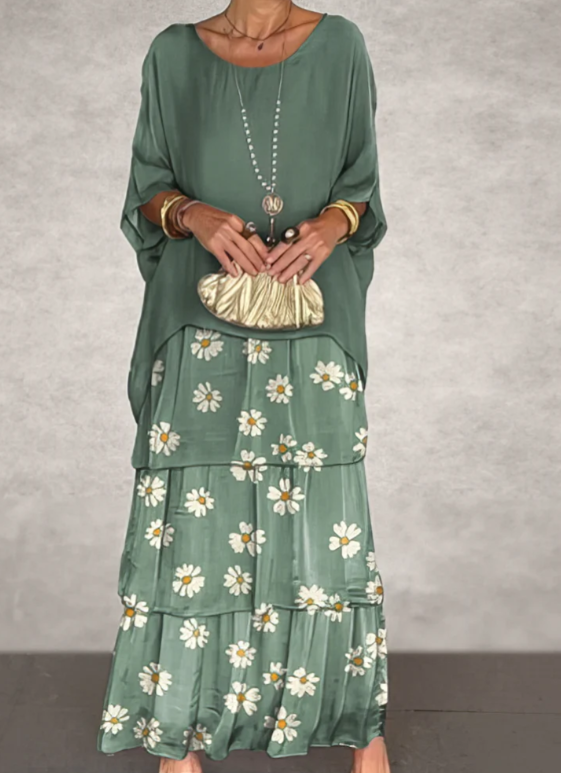 Lara – Elegant Long y Flowing Vestido