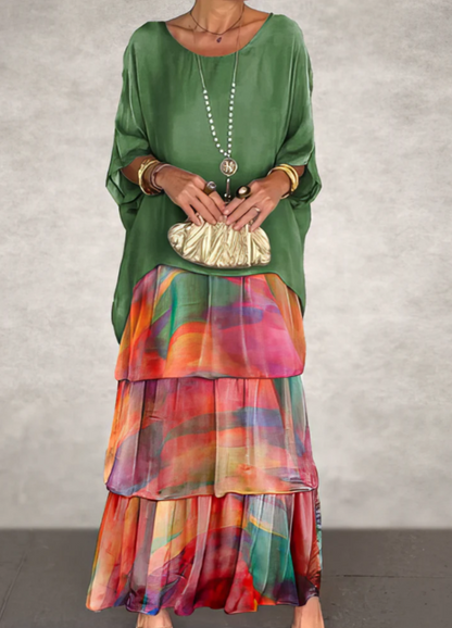 Lara – Elegant Long y Flowing Vestido
