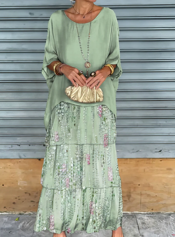 Lara – Elegant Long y Flowing Vestido