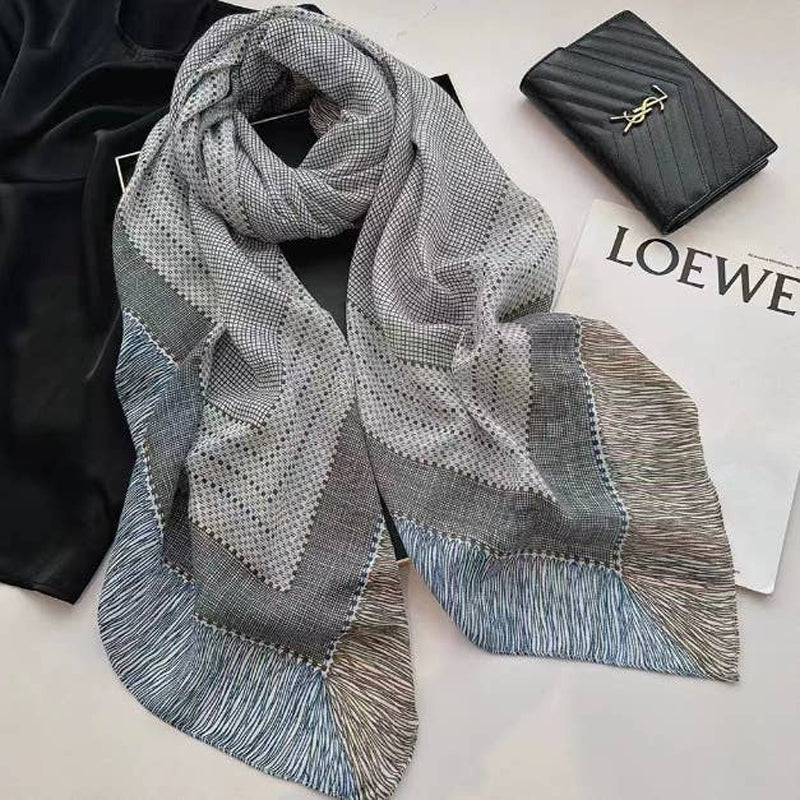 Casual Refinado Inspiración Vintage-Foulard de Cachemira