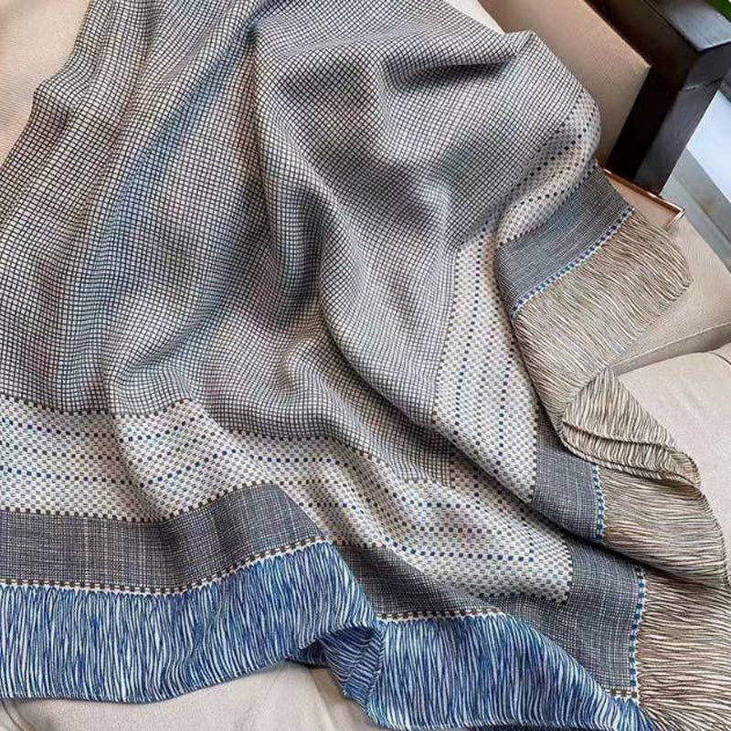 Casual Refinado Inspiración Vintage-Foulard de Cachemira