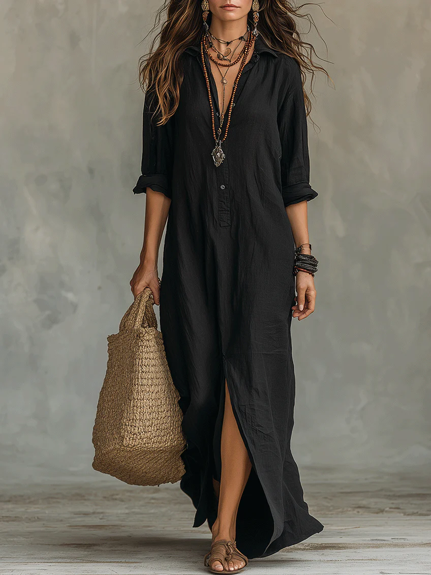 WILLOW | Effortless Vestido Maxi Flattering Silhouette Versatile Daily Wear