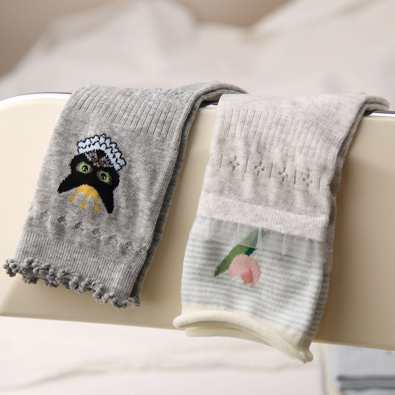 Inspiración Vintage-Freizeitsocken