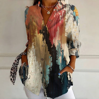 Theresa | Inspiración Vintage Gradient Blusa