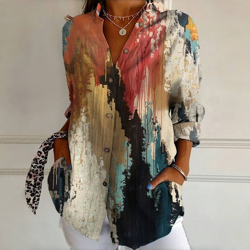 Theresa | Inspiración Vintage Gradient Blusa