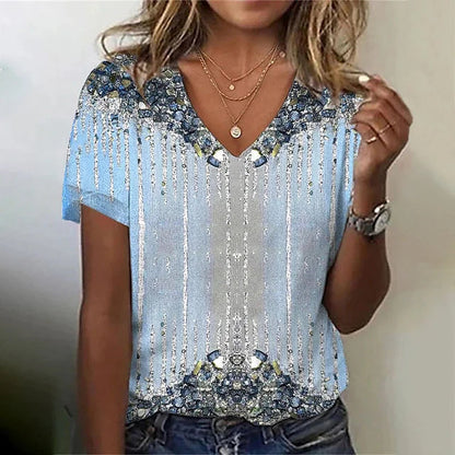 Azure | Inspiración Vintage Gradient T-Camisa