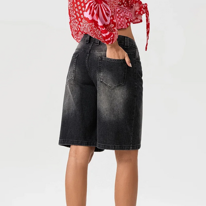 Ada Denim Bermuda Shorts