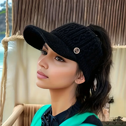 High Pony Knit Visor