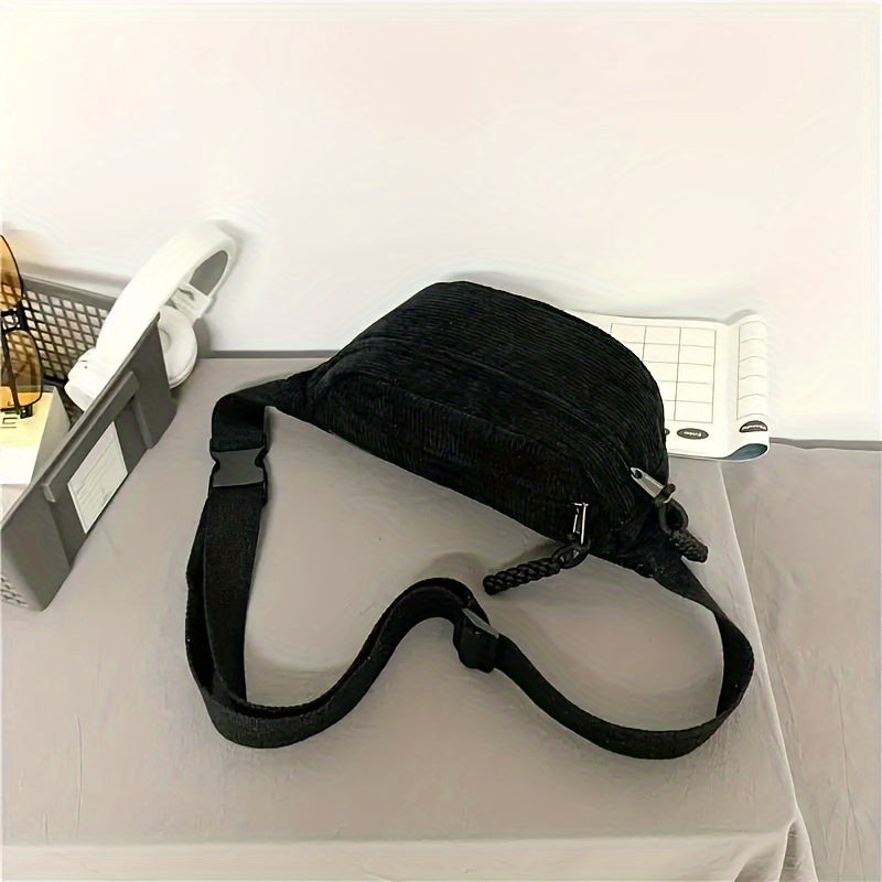 Petra | Ribbed Velvet Bolso de Hombro