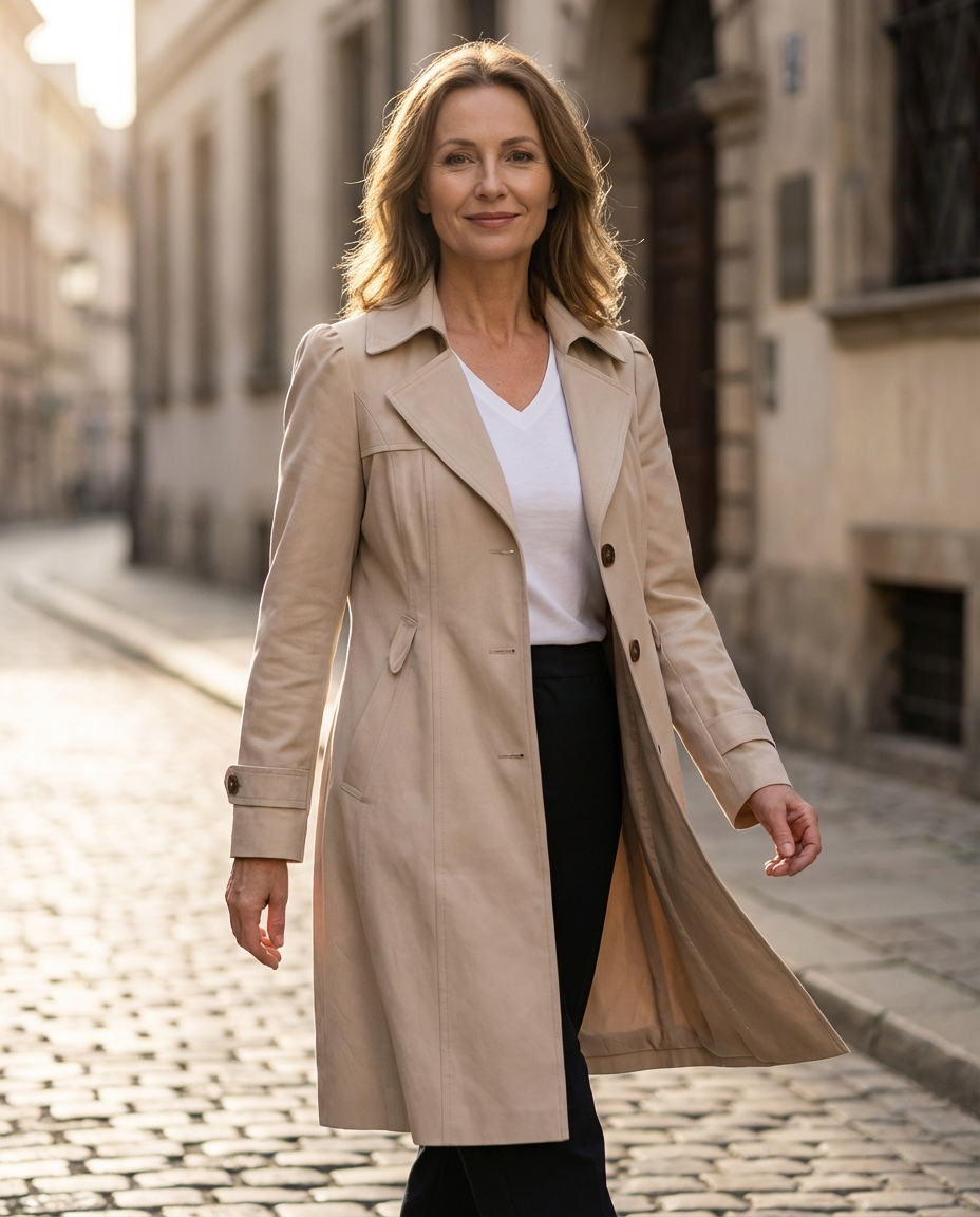 Olivia – Elegant Inspiración Vintage Summer Coat