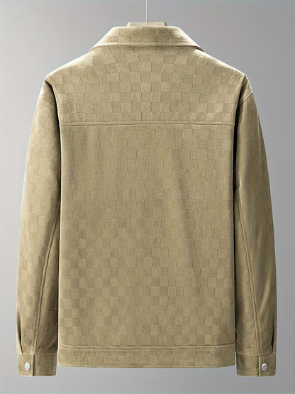 Taylor Checkered Suede Jacket