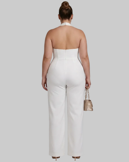 Nymera | Halter Neck Wide Leg Sleeveless Mono Silhouette