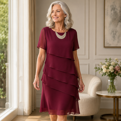 Linda | Elegant Confort Absoluto Ruffle Vestido