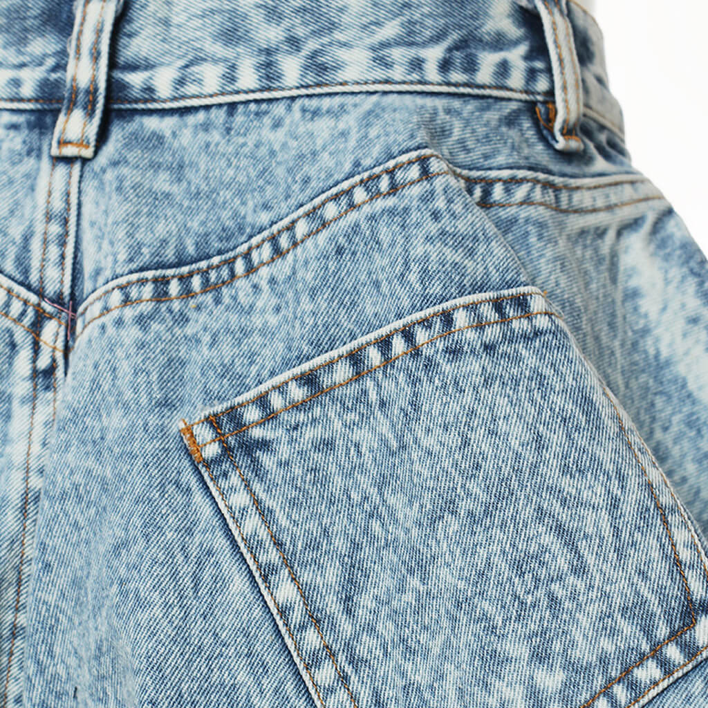 Sparkly Rhinestone Denim Shorts