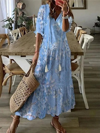 Luna | Relaxed boho style Vestido Midi