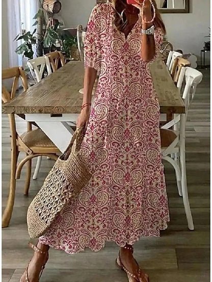 Luna | Relaxed boho style Vestido Midi